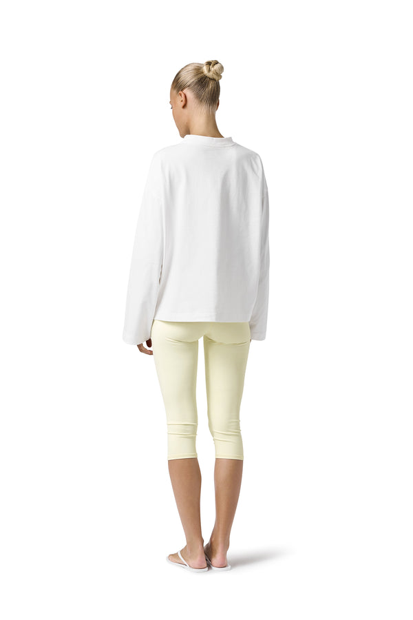 Seekers Long Sleeve Oversized Tee in White