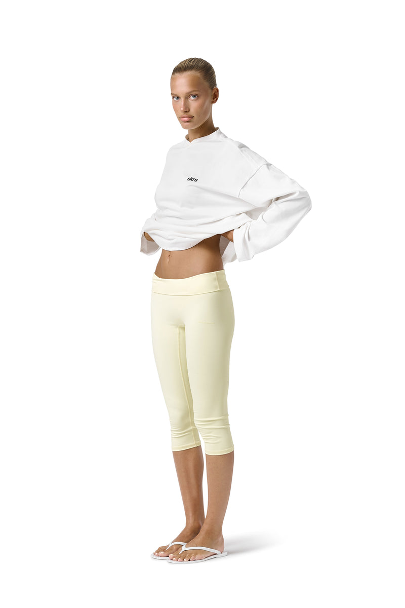 Seekers Long Sleeve Oversized Tee in White