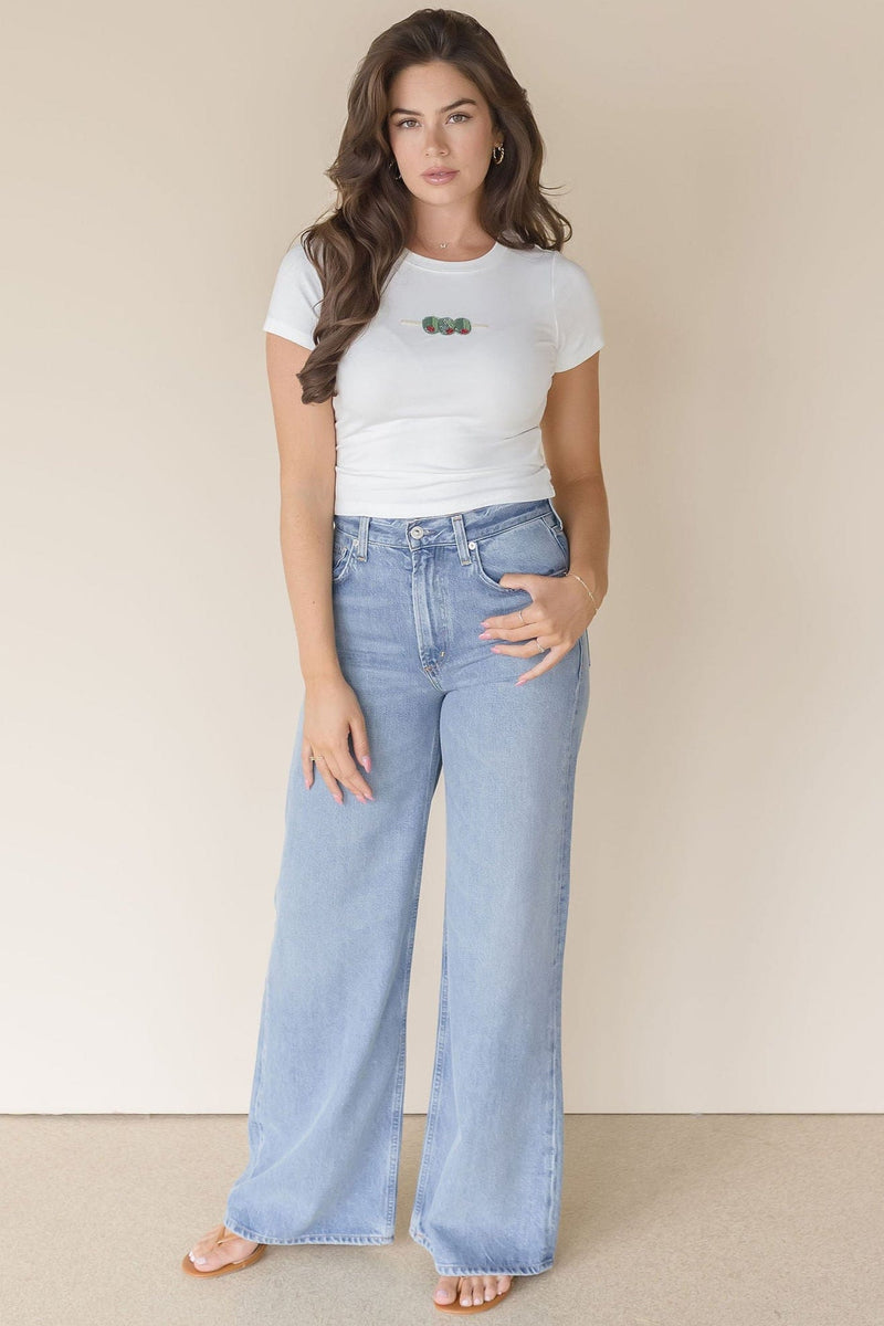 Extra Olives Please Beaded Tee