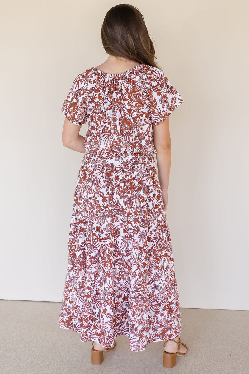 Roseanne Tropical Midi Skirt