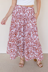 Roseanne Tropical Midi Skirt