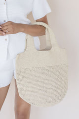 Olivia Woven Straw Market Bag