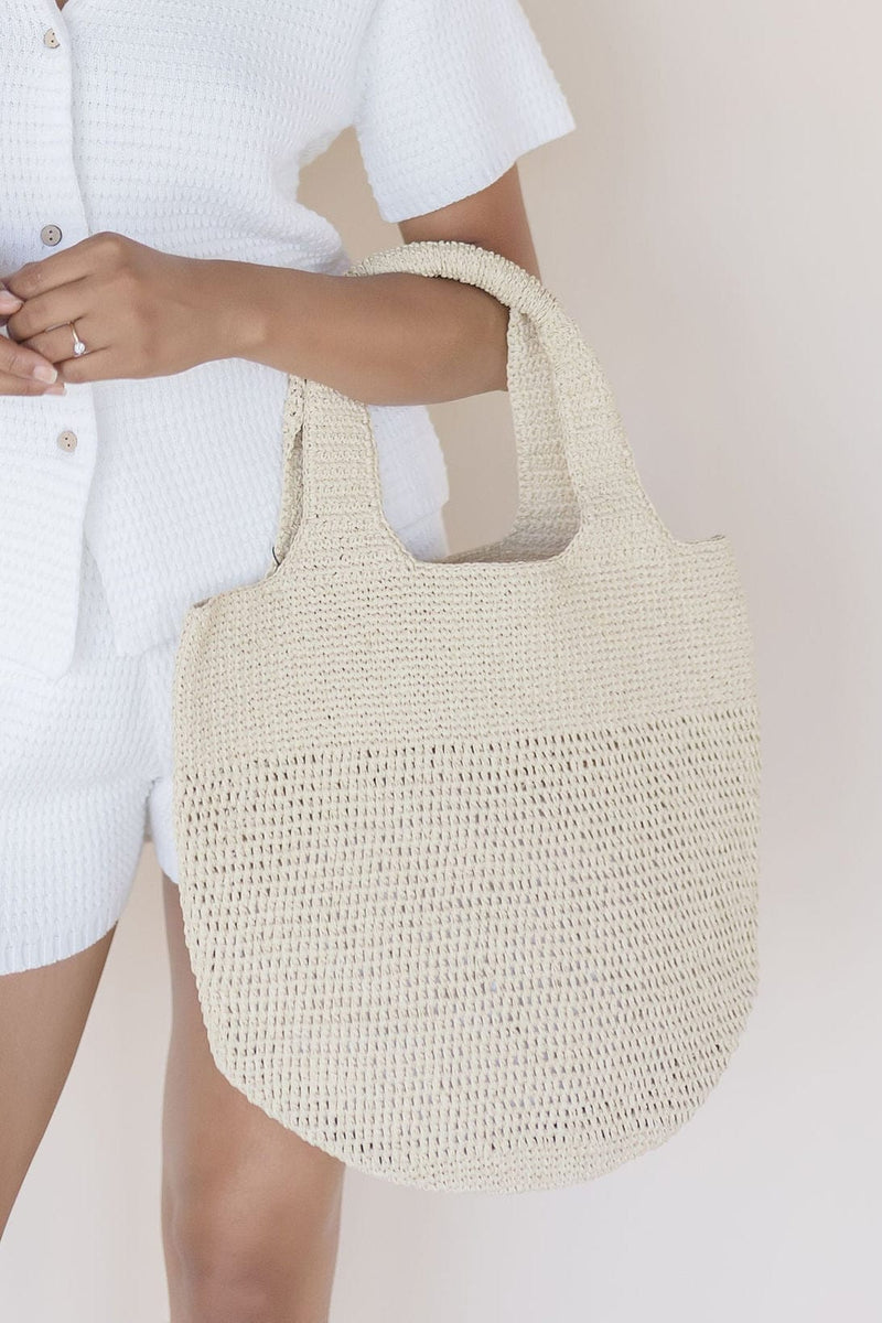 Olivia Woven Straw Market Bag