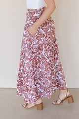 Roseanne Tropical Midi Skirt