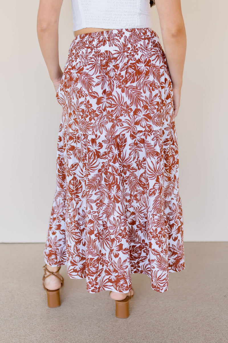 Roseanne Tropical Midi Skirt