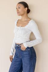 Scarlet Smocked Long Sleeve