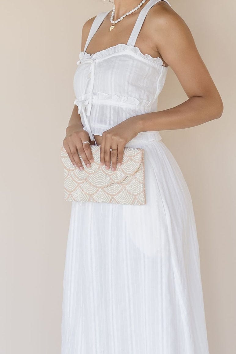 Olandria Beaded Crossbody Clutch