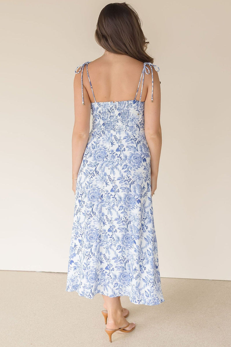 Something Blue Midi Dress