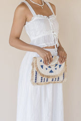 Chelley Beaded Beach Clutch