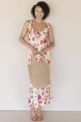 Olivia Woven Straw Market Bag