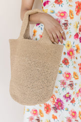 Olivia Woven Straw Market Bag