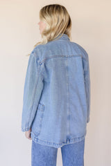 Vivian Oversized Denim Blazer