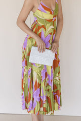 Iris Beaded Crossbody Clutch
