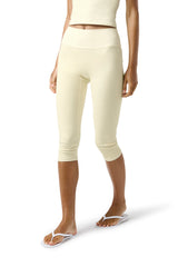 Soft Active Capri Pant in Butter Yellow