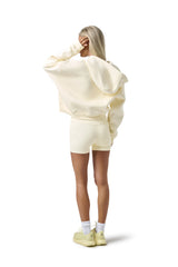 Trademark Shrunken Zip Up in Butter Yellow