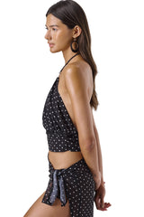 Minnie Tassel Sarong in Black