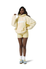 Seekers Motif Hoodie in Butter Yellow