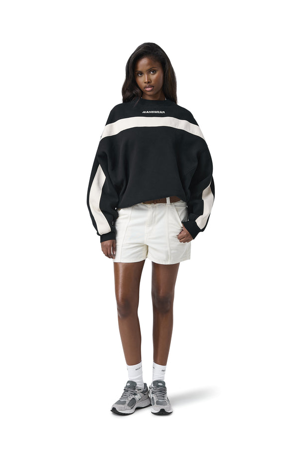 Jeanswear Panel Washed Sweatshirt