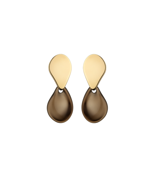 Naé Earrings - Smoked glass