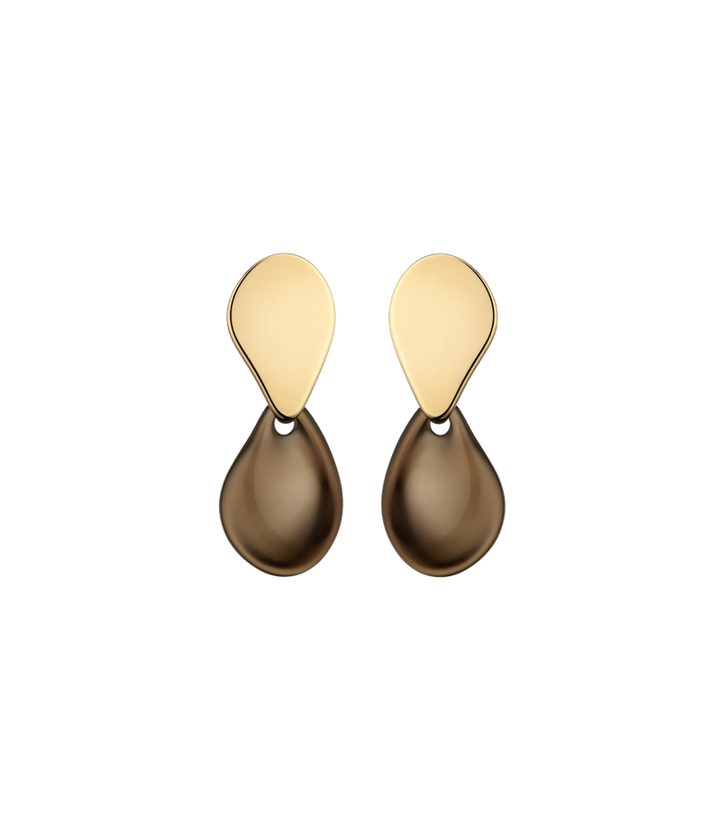 Naé Earrings - Smoked glass