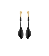 Téré Drop Earrings - Black Marble