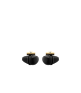 Téré Stud Earrings - Black Marble