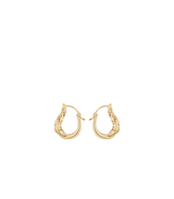 Eroz Slim Hoop Earrings - 24 carat gold-gilded edition