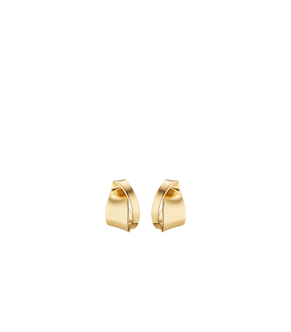 Éole Curled Earrings - 24 carat gold-gilded edition