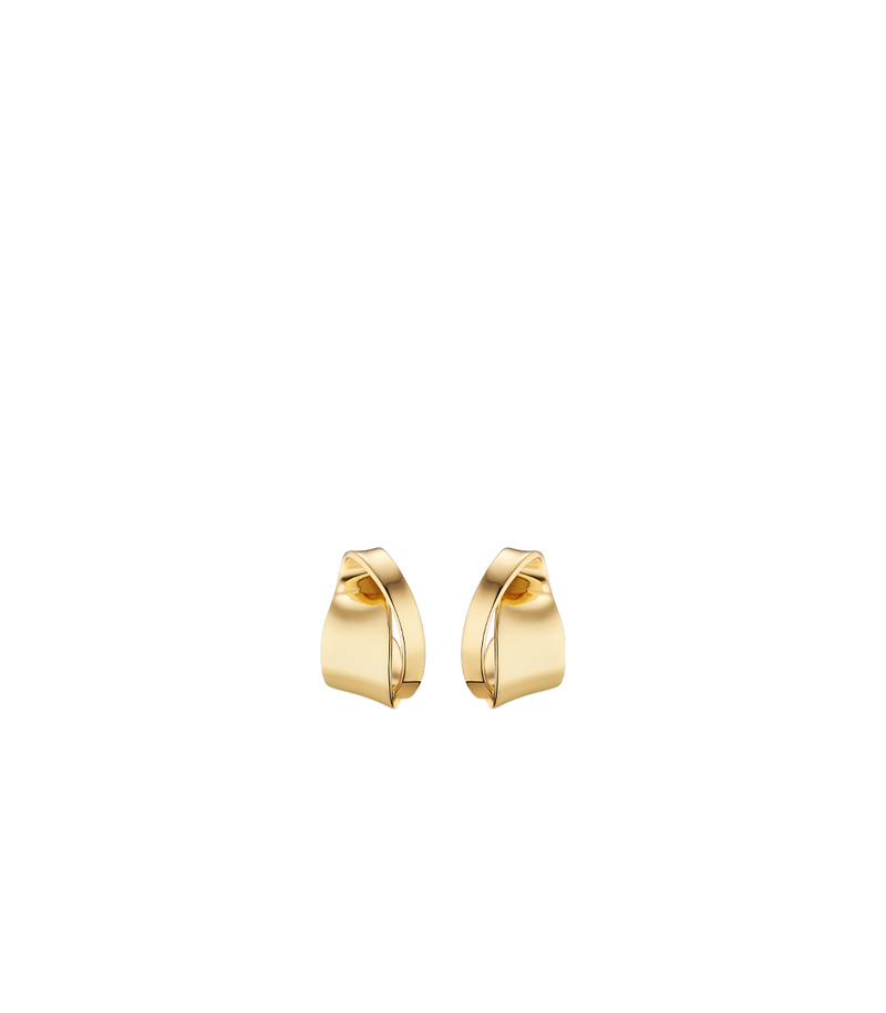 Éole Curled Earrings - 24 carat gold-gilded edition