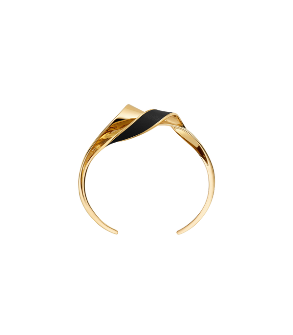 Éole Cuff - Black Leather