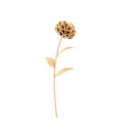 Dalium Flower - Textured Duo Wheat