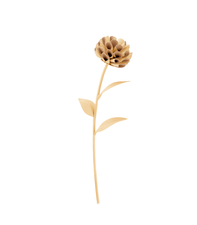 Dalium Flower - Textured Duo Wheat