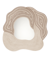 Oco Mirror - Textured Taupe