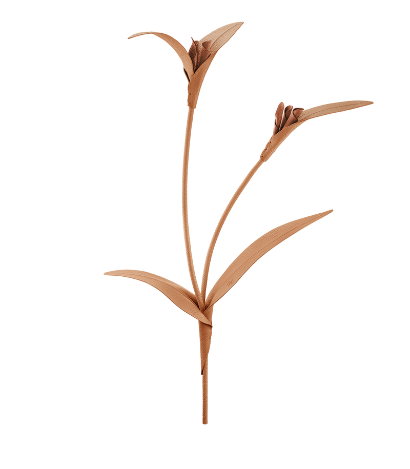 Touka Flower - Textured Trio Tan