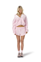 99 Shrunken Zip Hoodie in Bunny