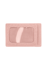 Martha Faux Suede Cardholder in Rose