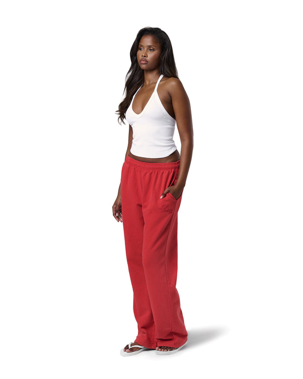 Seekers Washed Wide Leg Pants in Jam