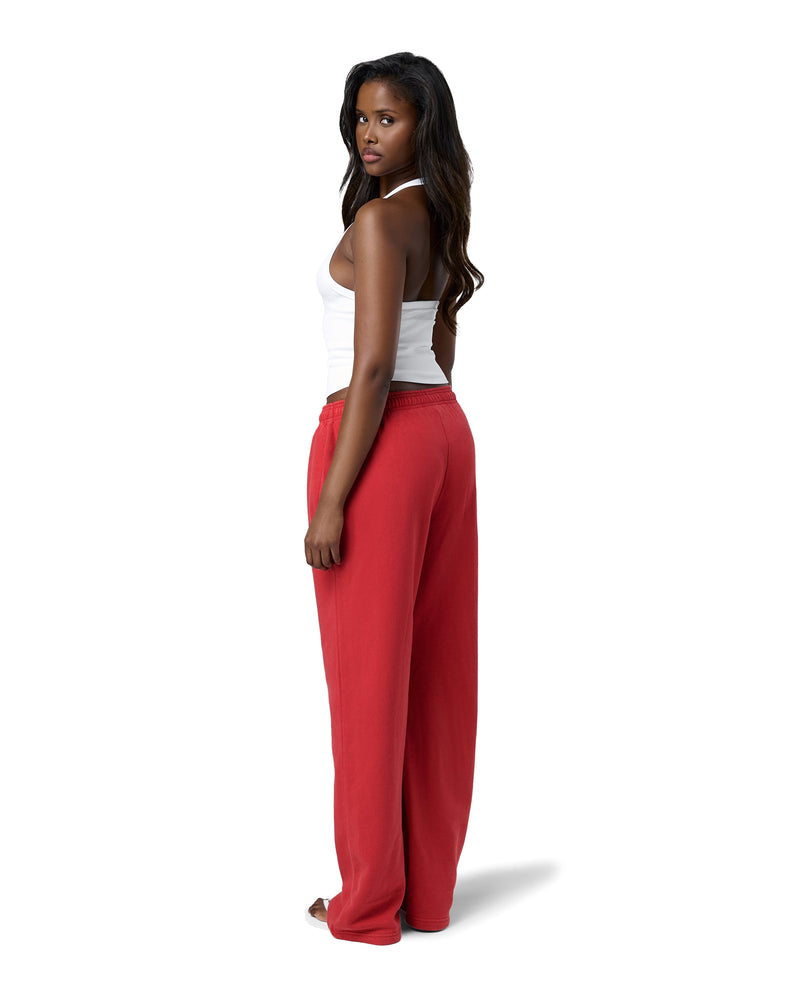 Seekers Washed Wide Leg Pants in Jam