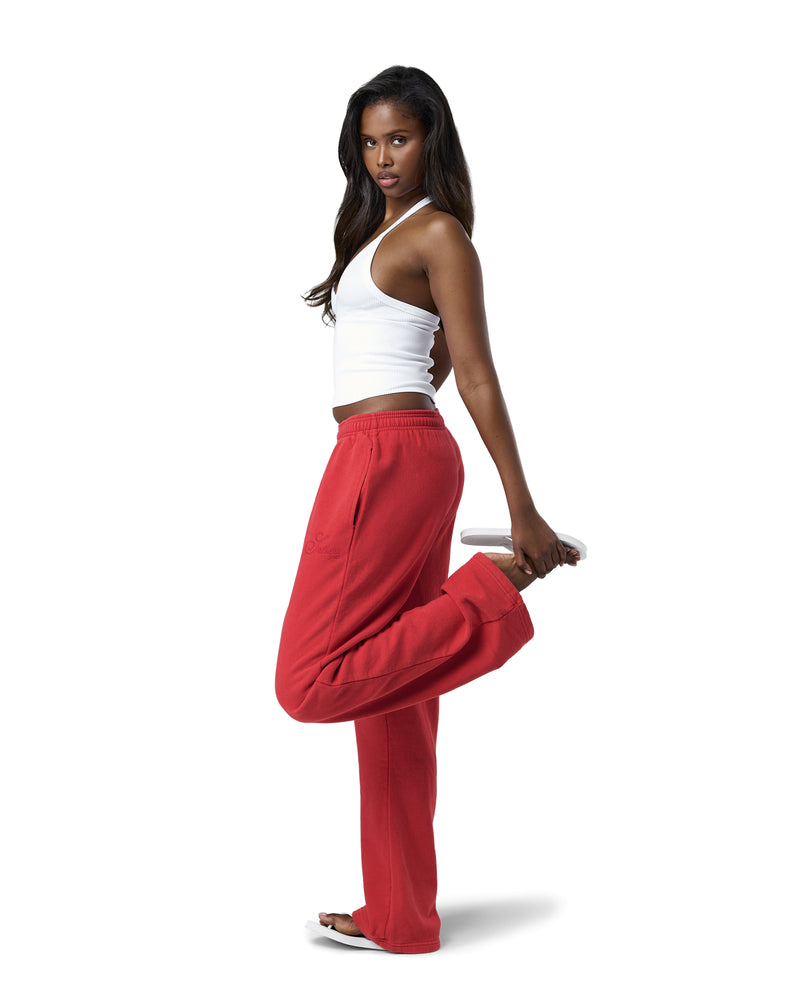 Seekers Washed Wide Leg Pants in Jam