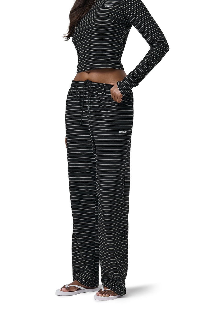 Wilbur Soft Wide Leg Pants in Black