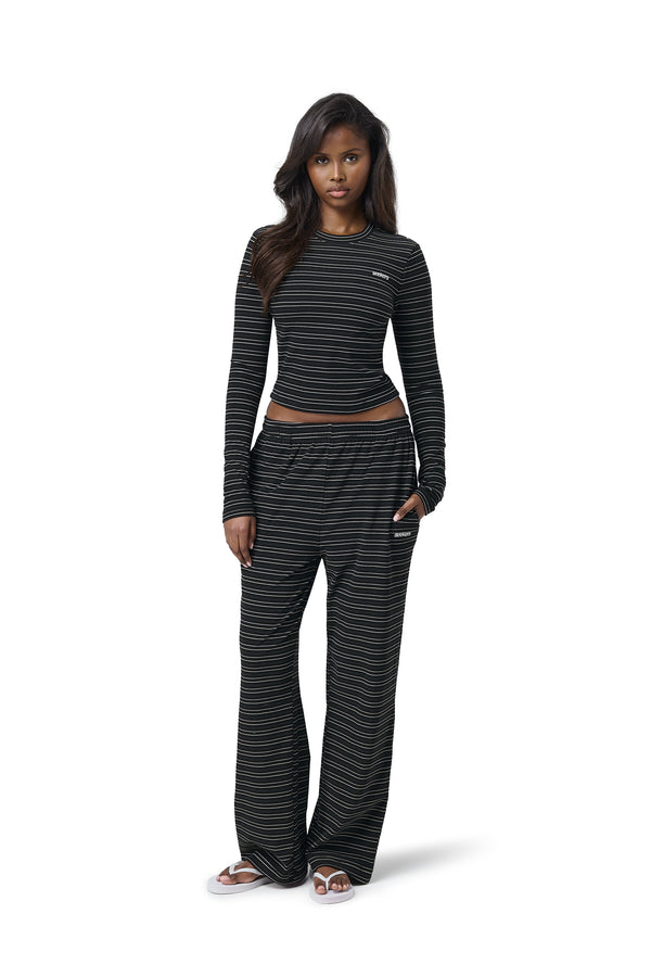 Wilbur Soft Wide Leg Pants in Black