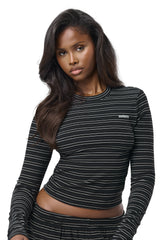 Wilbur Soft Longsleeve Top in Black